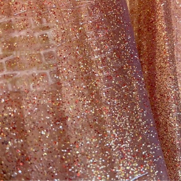 Kate Spade Jelly Slides Slip On Floral Glitter Sparkle Jelly Sandals Pink Size 7 - Picture 7 of 9